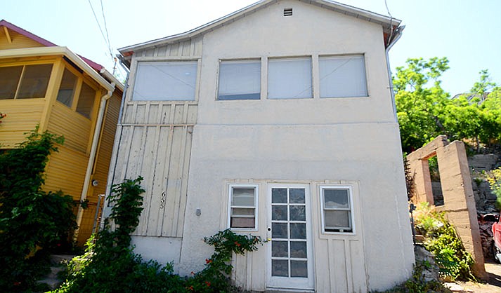 The Town of Jerome bought this house at 655 Holly Avenue to have control over what happens to it. (VVN/Vyto Starinskas)
