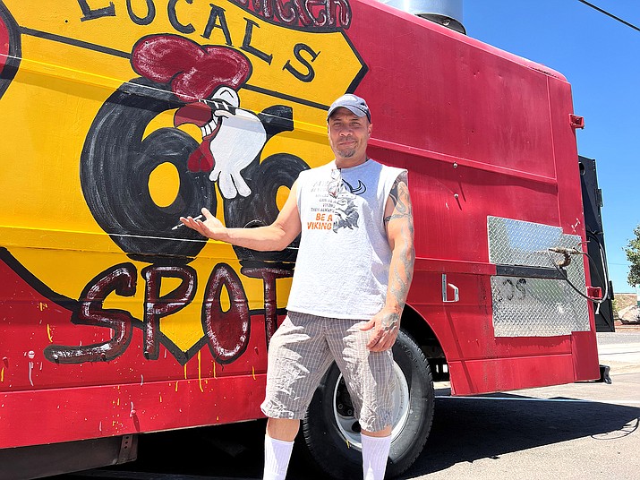 Resident Rick Gonzalez is back on the street in Williams serving his memorable chicken dishes. (Wendy Howell/WGCN)