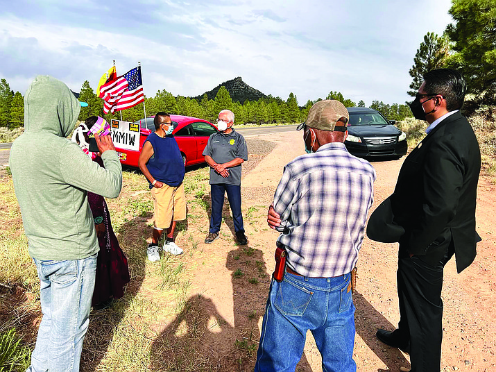 A prayer walk for Ella Mae Begay, who went missing from Sweetwater, Arizona in June 2021, was held June 17 by Navajo Nation President Jonathan Nez. (Photo/OPVP)