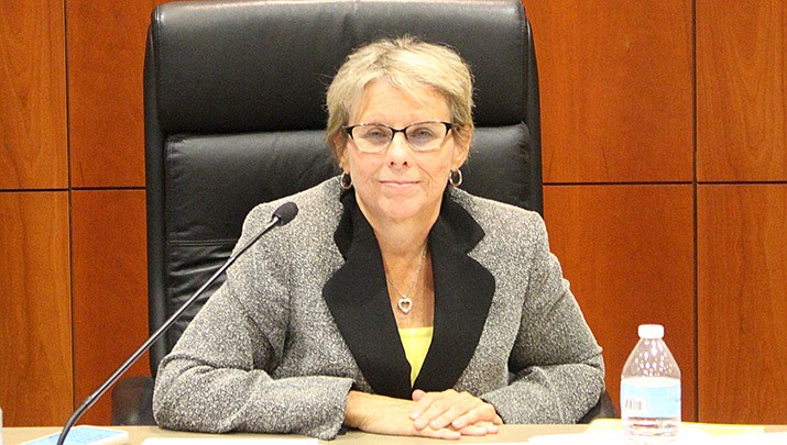 Members of the Mohave County Board of Supervisors were forced to defend themselves Monday against claims by the public that they were practicing Marxism by accepting federal grants. Supervisor Hildy Angius is pictured. (Miner file photo)