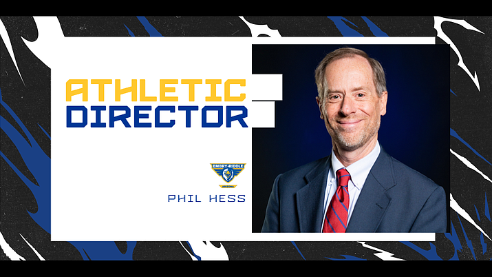 Embry-Riddle Aeronautical University announced in a news release on Wednesday, June 22, 2022, that it has appointed Phil Hess as its new athletics director at the Prescott Campus.