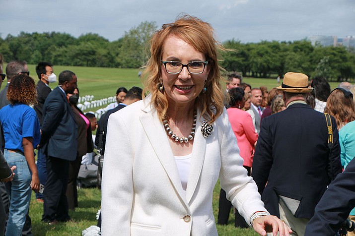 Former Arizona Rep. Gabrielle Giffords became an advocate for gun reform after a 2011 mass shooting severely injured her, killed six and wounded 12 others. She has been named a Presidential Medal of Freedom repcipient. (Photo by Daisy Gonzalez-Perez/Cronkite News)