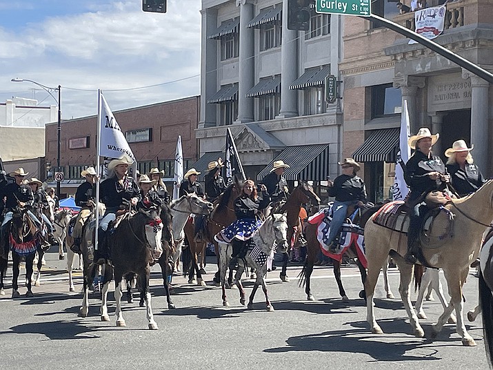 There were plenty of horses at the Frontier Days Rodeo Parade in Prescott Saturday, July 2,2022.(Jim Wright/Courier)