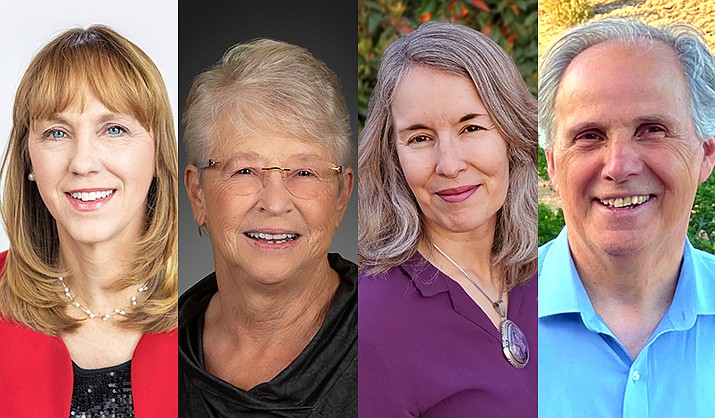 LD1 House candidates (from left) Selina Bliss, Republican; Judy Burges, Republican; Cathy Ransom, Democrat; Neil Sinclair, Democrat.