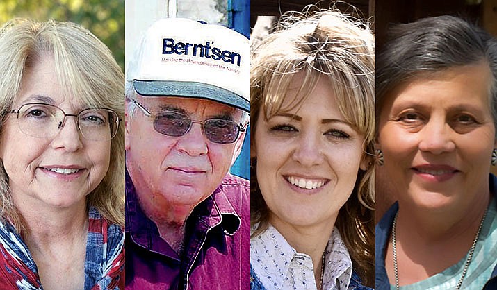 Candidates on the ballot for Camp Verde Town Council (from left): Wendy Escoffier, Robert Foreman, Marie Moore and Robin Whatley