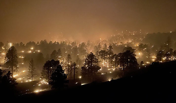 Tunnel fire. (Photo by Eric True/Courtesy U.S. Forest Service Coconino National Forest.)