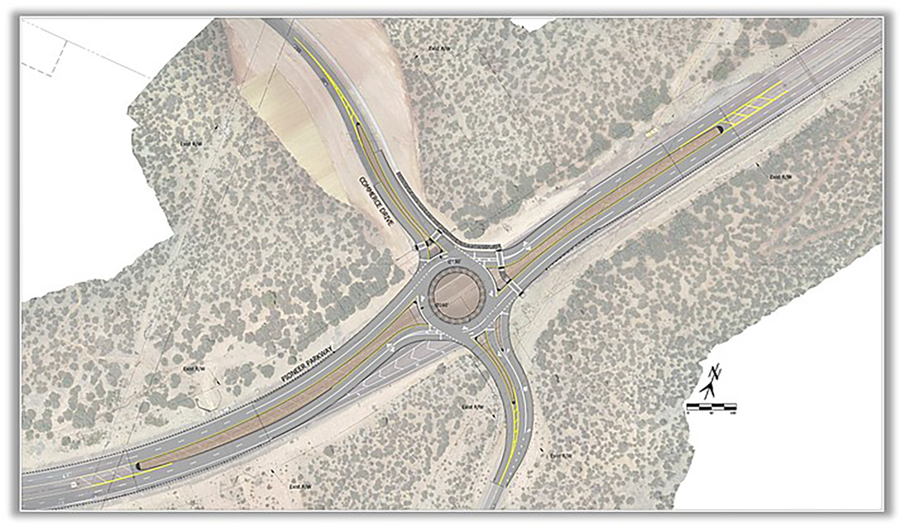 Pioneer Parkway roundabout work set to get started next week in