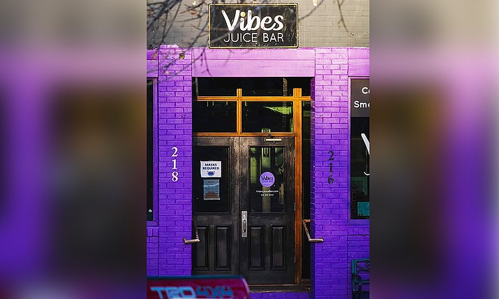 Vibes Juice Bar, 216 S. Montezuma St., Prescott, shown here in May 2021, is now open under new ownership. (Courier file photo.)
