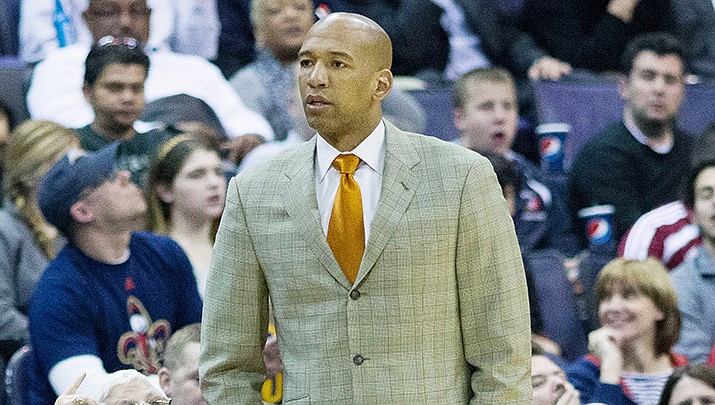 The Phoenix Suns have given Monty Williams, who was named the NBA Coach of the Year, a multi-year contract extension. (Photo by Keith Allison, cc-by-sa-2.0, https://bit.ly/37AGSpe)