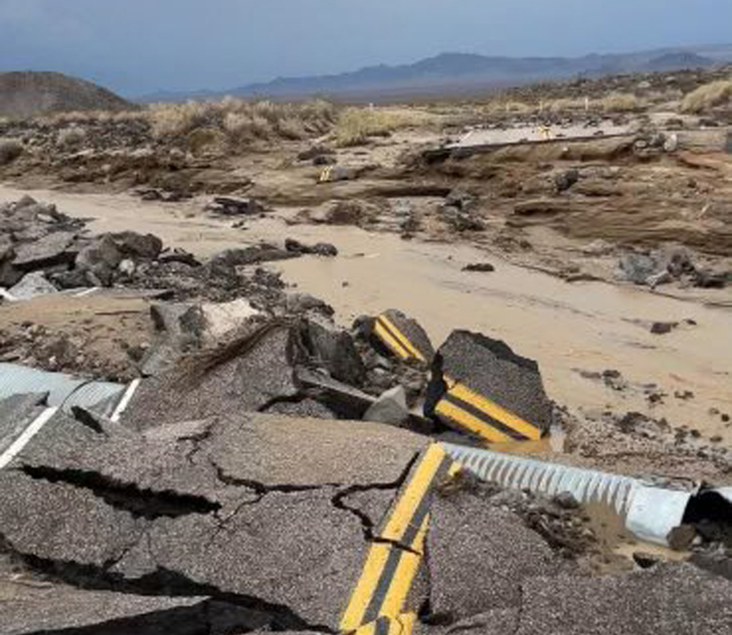 Flash floods damage roads, cause closures at Death Valley National Park