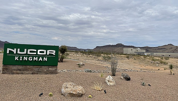 Nucor steel will add a melt shop to its bar mill located along I-40 and Route 66 in Kingman. (Photo by MacKenzie Dexter/Kingman Miner)