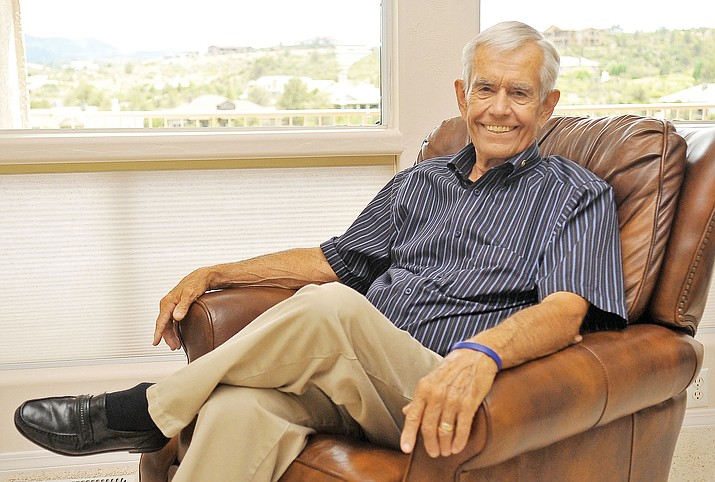 Rod Cordes relaxes in his favorite easy chair at his home in Prescott in 2011. The photo is from a Courier story about Cordes being a prostate  cancer survivor. He was diagnosed with the disease in 1997. (Matt Hinshaw/Courier file photo)