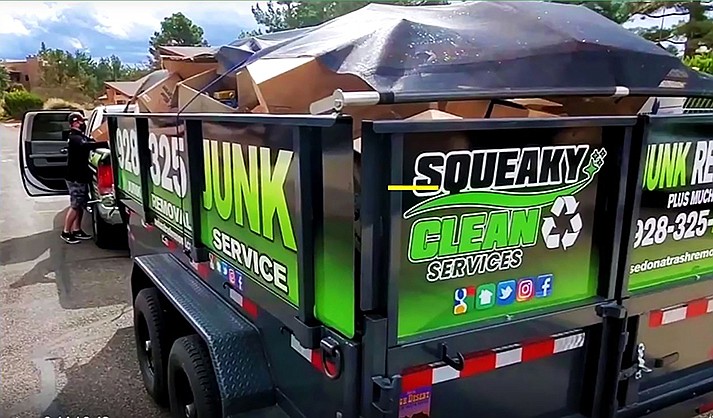 Squeaky Clean Services in Sedona was awarded the contract for recycling services in Cornville. (Photo courtesy Squeaky Clean Junk Removal)