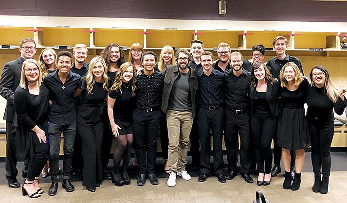 The Sedona Academy of Chamber Singers, choir-in-residence  with Josh Groban in 2018. (Courtesy of SACS)