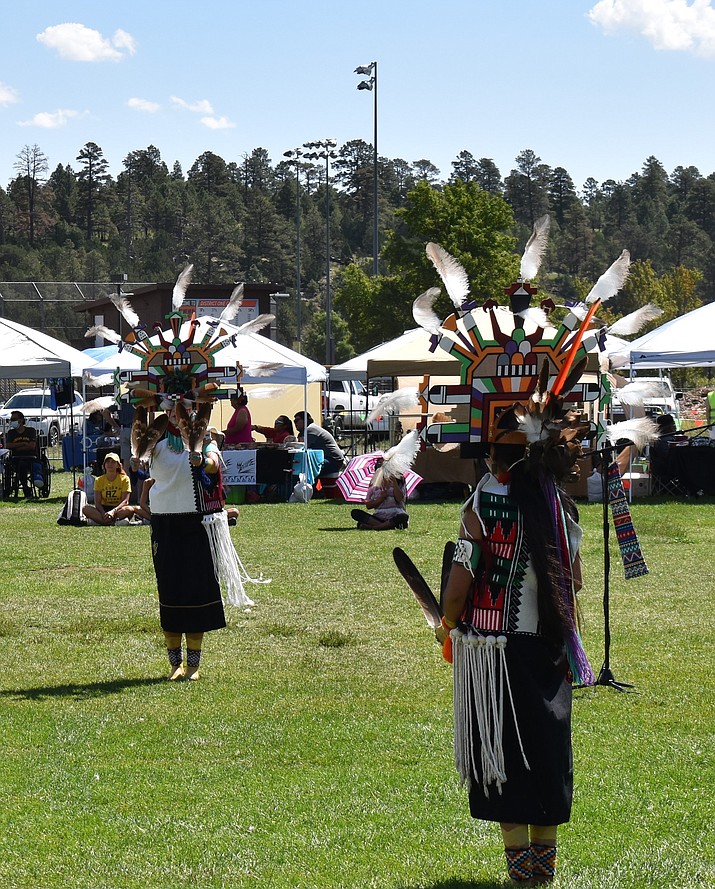 Hopi social dancers at last years Hopi Arts and Cultural Festival. This year’s festival takes place Aug. 27-28 in Flagstaff at Continental Country Club driving range. (Photo/Hopi Tribe Economic Development Corp.)