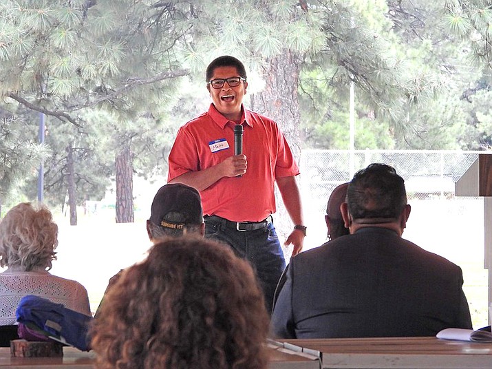 Representatives from partnering agencies gather at Flagstaff's Bushmaster Park Aug. 26. (Photo/CNF)
