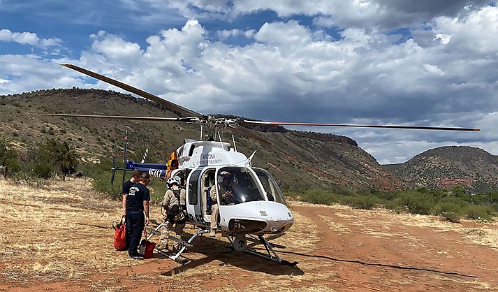 DPS Ranger 58 was called in for a rescue attempt on the Bell Trail similar to this situation in July. (CCFMD file photo)
