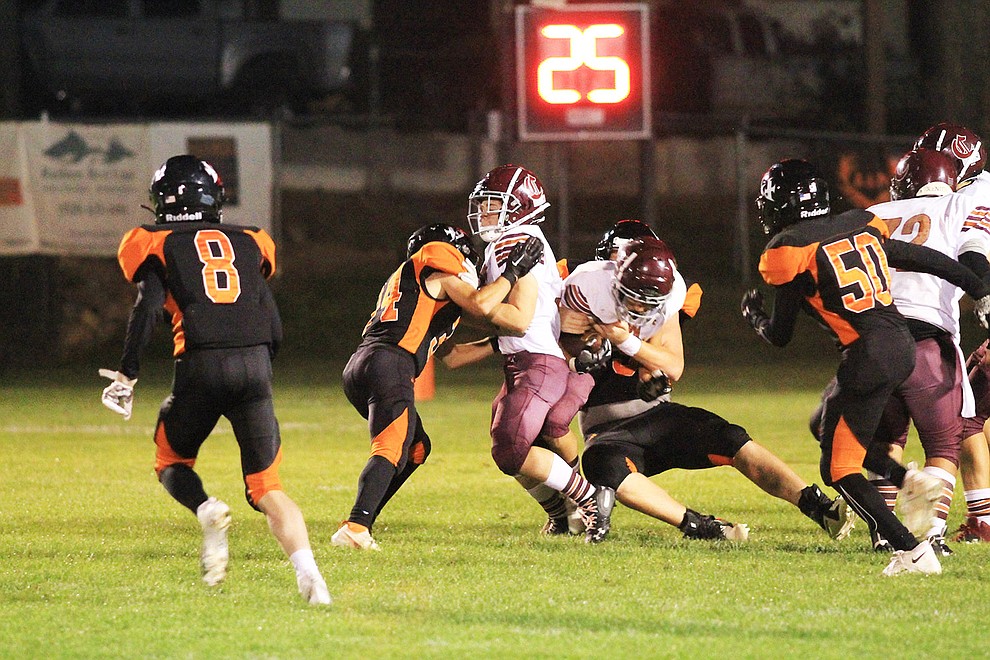 The Vikings football team played Desert Heights Aug. 26. The Vikings beat the Coyotes 64-6. (Wendy Howell/WGCN)