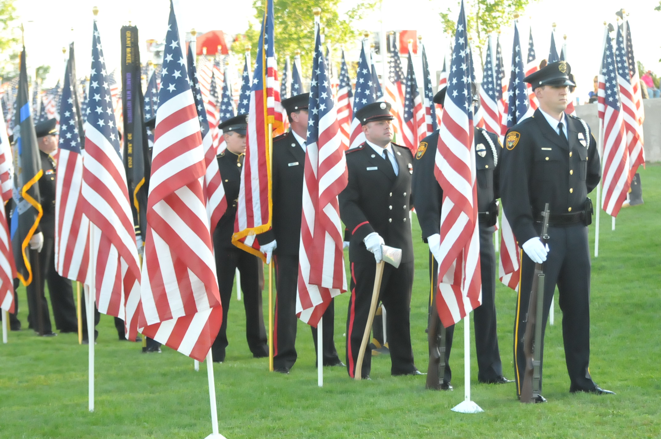 Remembering 9/11 Healing Field at Prescott Valley Civic Center to mark