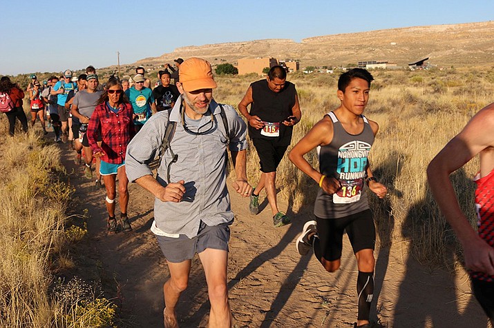 The Paatuwaqatsi Run takes place Sept. 10 with a 50K, 10 mile and 4 mile run. Above: Runners in a previous year in the light of the sun. (Submitted photo)