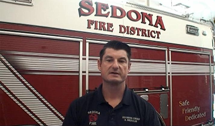 Fire Chief Ed Mezulis invites the public to Sunday's 9/11 ceremony. (Sedona Fire District)