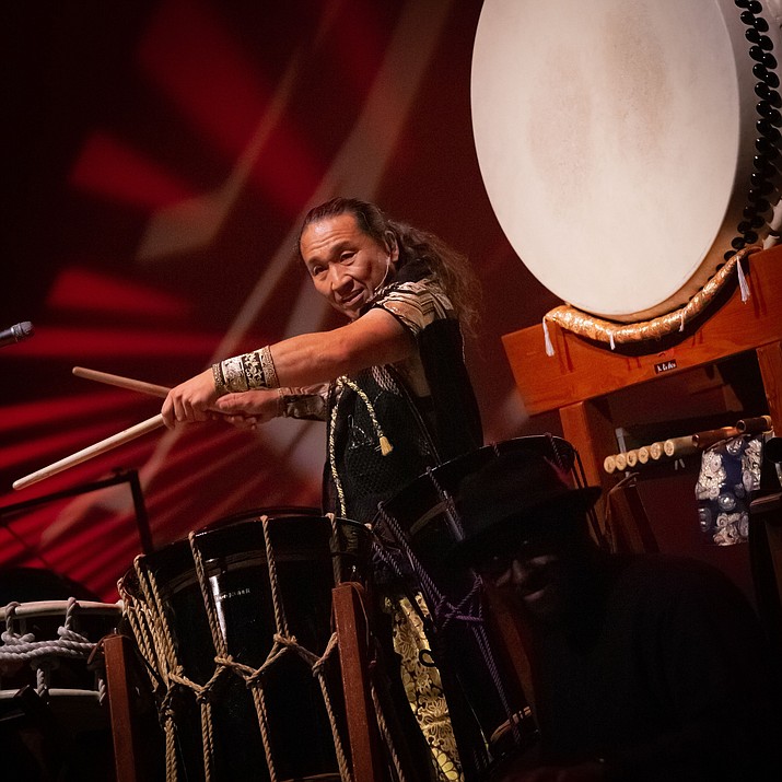 Taiko drummer, musician and folk singer Ken Koshio is performing at 7 p.m. Friday and Saturday, Sept. 16-17 at the Elks Theater and Performing Arts Center’s Crystal Hall on the third floor, 117 E. Gurley St. (Courtesy photo)