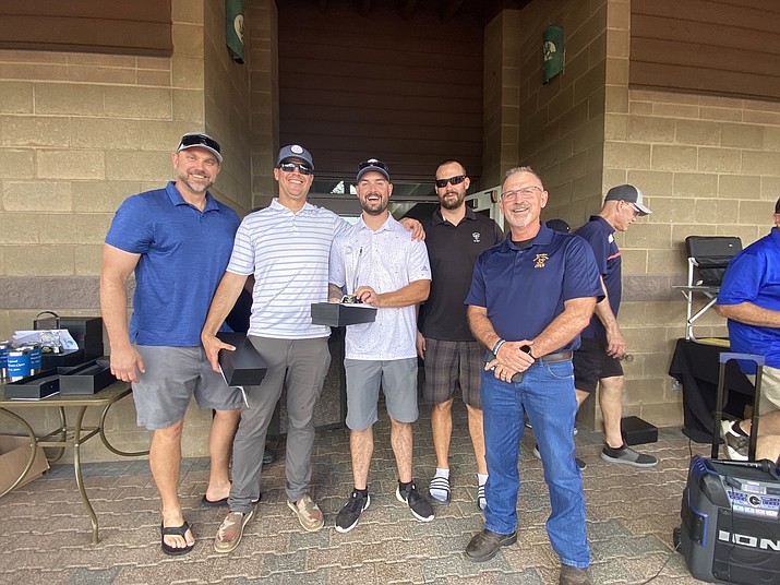 The foursome of first responders that took first place  in the 37th Annual Yavapai Silent Witness Golf Tournament at Antelope Hills Golf Course. (Yavapai Silent Witness/Courtesy)