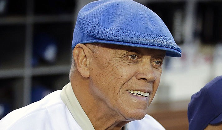 Former Los Angeles Dodgers shortstop Maury Wills in 2014. (AP Photo/Jae C. Hong, File)