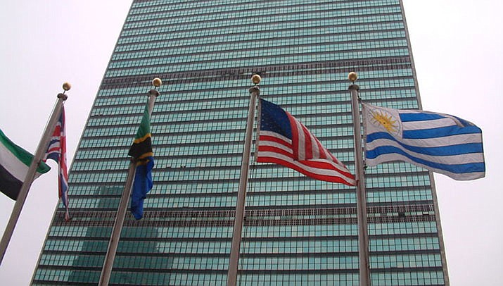 In an alarming assessment, the head of the United Nations is telling world leaders that nations are “gridlocked in colossal global dysfunction” and aren’t ready or willing to tackle major challenges. U.N. headquarters in New York City is pictured. (Photo by Javier Carbajal, cc-by-sa-3.0, https://bit.ly/39BTdXt)