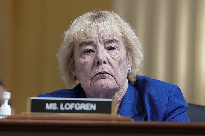 Rep. Zoe Lofgren, D-Calif., listens as the House select committee investigating the Jan. 6 attack on the U.S. Capitol holds a hearing at the Capitol in Washington, July 12, 2022. House Democrats are voting this week on changes to a 19th century law for certifying presidential elections, their strongest legislative response yet to the Jan. 6 Capitol insurrection and former President Donald Trump's efforts to overturn his 2020 election defeat. (Jacquelyn Martin/AP, File)