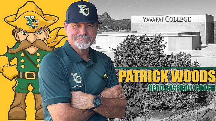 The Yavapai College Athletic Department announced on Wednesday, Sept. 21, 2022, that it has hired Patrick Woods to become the seventh head baseball coach in the successful program’s history. (Chris Henstra, Yavapai Athletics/Courtesy)