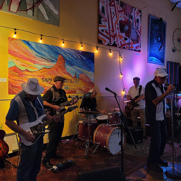 Chicago Bob and the Blues Squad perform at the Thumb Butte Distillary. (Courtesy photo)