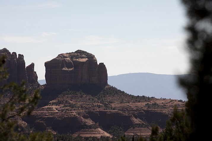 Rock formations are seen in the Coconino National Forest in Sedona, Ariz., Sunday, June 6, 2021. (Jenny Kane/AP)