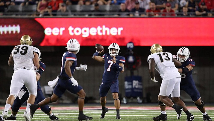 De Laura throws 6 TDs, Arizona beats winless Colorado 43-20 | Kingman ...