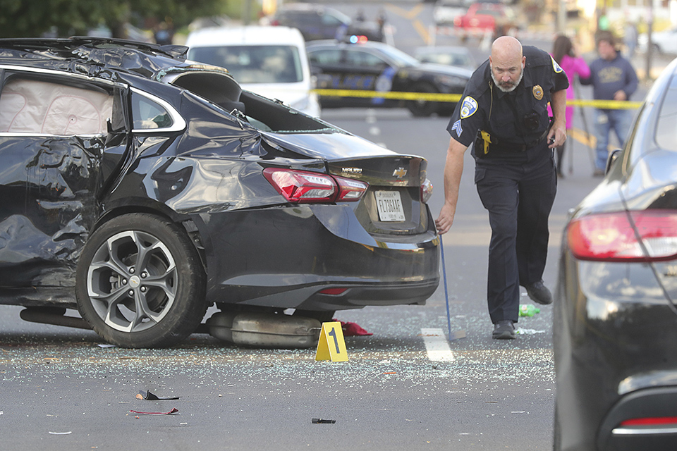 Fatal crash, gunfire interrupt teenager's funeral procession The