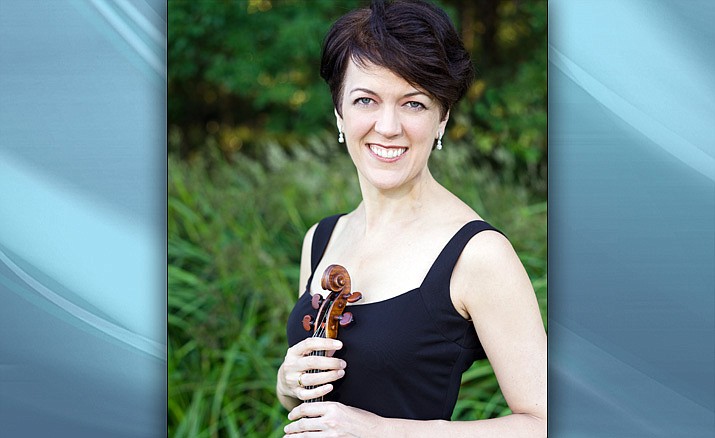 Concertmaster and violin soloist Katie McLin will perform as part of the Arizona Philharmonic’s “Classic Wines in New Bottles” on Sunday, Oct. 16, 2022, at the Yavapai College Performing Arts Center. (Courtesy photo)