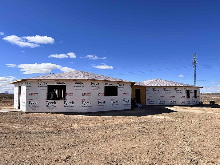 New veterans housing goes up on the Navajo Nation. (Photos/OPVP)