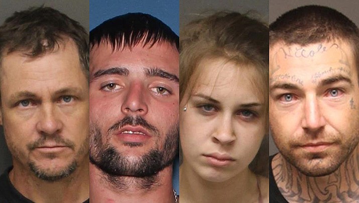 Timothy W. Burt, Hunter A. McGuire, Brittany Conkling, Michael Blaine Turner Jr. 
 From left to right. (MCSO photos)