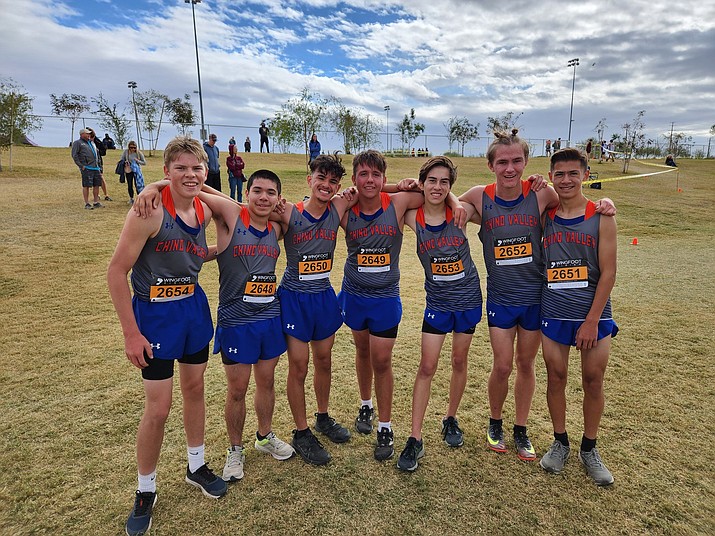 The Chino Valley boys cross country team qualified for the state meet after placing sixth at the Division III Metro Sectionals on Thursday, Nov. 3, 2022. (Marc Metz/Courtesy)