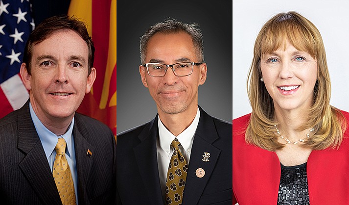 Ken Bennett (left) is returning to the state Senate after more than 15 years, and Quang Nguyen has been re-elected to the state House, to be joined by Selina Bliss. (Contributed photos)