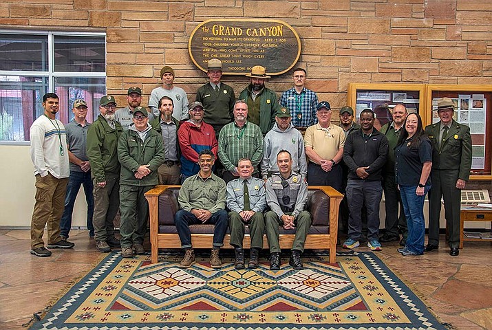 Grand Canyon National Park recognized several staff on Veterans Day. The park offered special thanks to the 65 veterans now serving with Grand Canyon National Park. Three served during the Vietnam-era. (Photo/NPS)