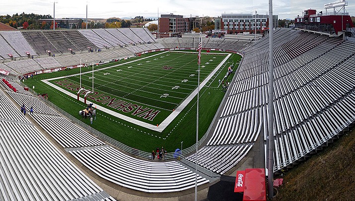 Arizona State fell to 3-7 on the season with a 28-18 loss to Washington State at Martin Stadium in Pullman, Washington, pictured here. (Photo by Bobak Ha’Eri, cc-by-sa-3.0, https://bit.ly/3X4ojPd)