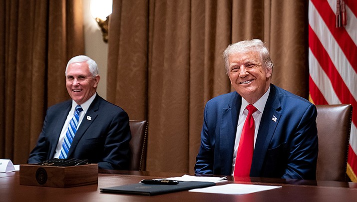 Former Vice President Mike Pence blames Donald Trump for endangering his family “and all those serving at the Capitol” on Jan. 6, 2021, in his new memoir. (White House photo/Public domain)