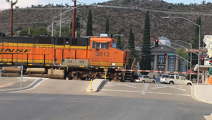 Railroad engineers accepted their deal with the railroads that will deliver 24% raises but conductors rejected the contract. A BNSF train is pictured in Kingman. (Miner file photo)