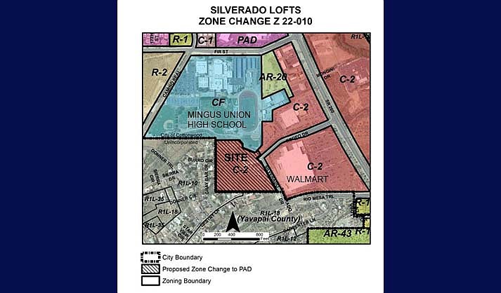 The proposed Silverado Lofts would be constructed on Site C-2.