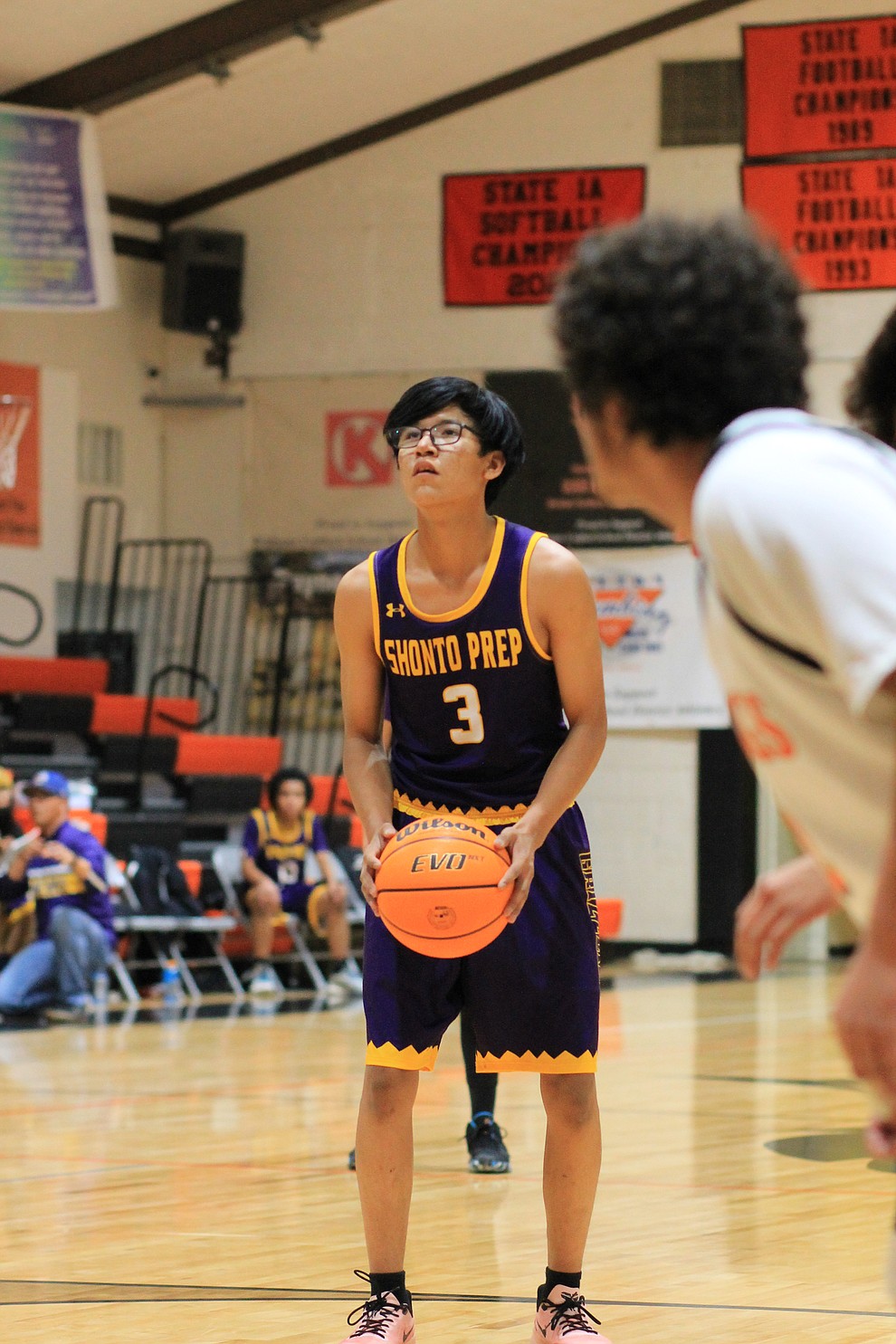 Paydro Little shoots a free throw. (Wendy Howell/NHO)