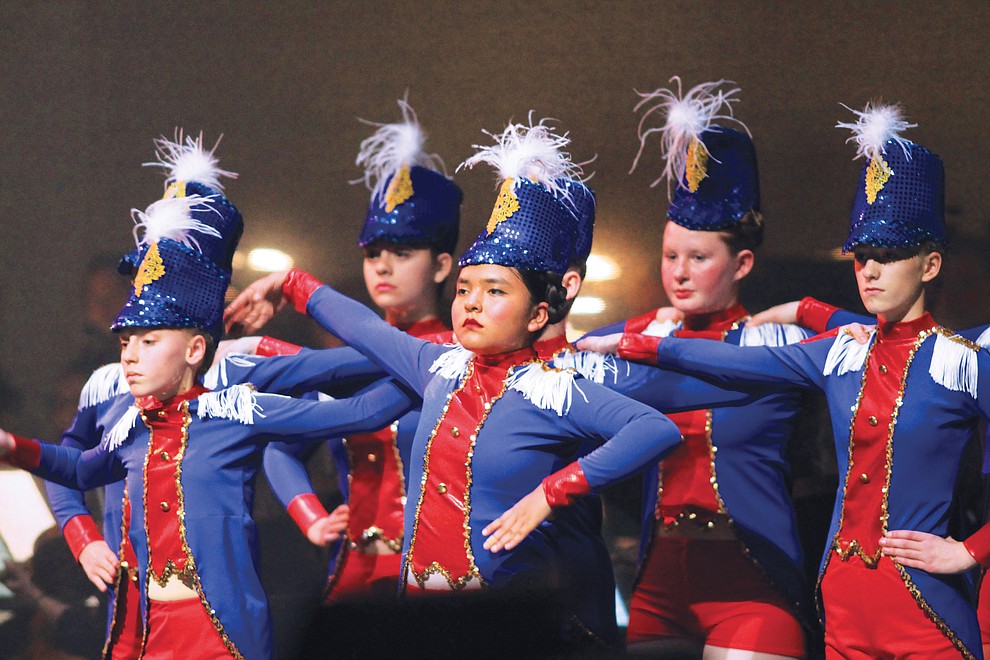 Fayelorea Knoki Arviso (second from left) performs as a soldier in this year's production of the Nutcracker by the NAU Community Music and Dance Academy and Flagstaff Symphony Orchestra. (Wendy Howell/NHO)