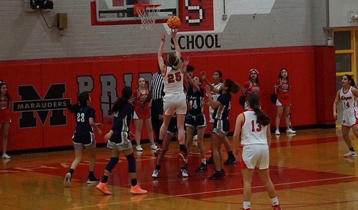 Taylor Brock going up for a close jump shot (Courtesy of Haydee Depasquale)