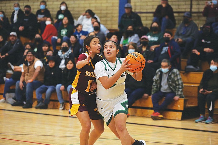 Tuba City Lady Warriors faced Tolleson in an earlier game at the Pepsi Tournament in Flagstaff. The girls have won five in a row and next face Alchesay. (Marilyn R. Sheldon/WGCN)