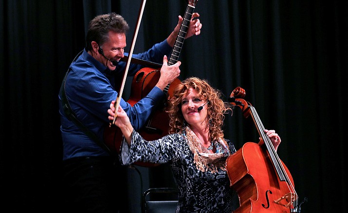 Acoustic Eidolon features Joe Scott on double neck guitjo and Hannah Alkire on
cello. (Courtesy photo)